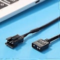 Miniatyrbillede 4 af 5: Bundkort RGB Adapter Konverteringskabel RGB LED Strip Lys til PC Computer LED Lys Strip Linje 5V 3Pin/12V 4Pin 3P male