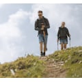 Miniatyrbild 5 av 5: Svart grön, kolfiber snabb låsning vandringsstav, utomhus vandring