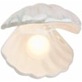 Miniatyrbilde 1 av 5: Skalldyr nattbordslampe borddekorlampe for soverom stue hv