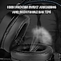 Miniatyrbillede 4 af 5: V10 USB 7.1CH Gaming Hovedtelefoner med Surround Sound, Højprotein Læder Svedtætte Ørepuder Komfortable Headsets Sort Black