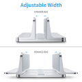 Miniatyrbillede 2 af 5: Sølv - Bærbar computer stand, justerbart aluminiumsstativ til MacBook Pro