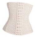 Miniatyrbillede 3 af 5: Åndbar talje-abdominal korset bælte Body Shaper Trainer XS (Beige XS) Beige XS