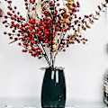 Miniatyrbild 2 av 5: Blomsterarrangemang Rostfritt Stål Hjälpmedel Håller Växterna i Vasen i Ordning för Odling Jordgubbsblomma Black 3pcs Set
