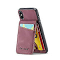 Miniatyrbillede 2 af 5: Crazy Horse PU-etui til iPhone XR Wine Red