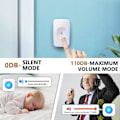 Miniatyrbillede 3 af 5: Trådløs dørklokke ledningsfri stik Ingen batterier påkrævet med flash