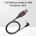 Pikkukuva 4 / 5: USB-latauskaapeli Virtalähdejohto 3,6 V Litiumakut Laturin johto 3,5 mm liittimillä Leluautolle Robotille