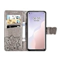 Miniatyrbild 3 av 5: Fodral i läder med fjäril och blommotiv för Huawei Nova 7 SE