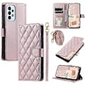 Miniatyrbild 1 av 5: För Samsung Galaxy A32 4G (EU Version) Crossbody Mobilskal Rombleder Plånboksfodral Style C