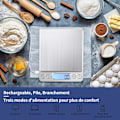 Miniatyrbillede 2 af 5: Digital køkkenvægt USB genopladelig 3kg/0,1g Digital bagefo