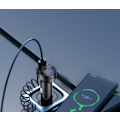 Pikkukuva 4 / 5: Auton puhelimen pikalaturi, pidennettava latauskaapeli, 2 USB-porttia, 5
