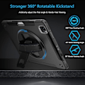 Miniatyrbilde 5 av 5: Svart, Etui for iPad Pro 12.9 2022/2021: Tre-lags støtsikker