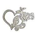 Pikkukuva 1 / 5: Metalliset leikkurit Sydän Kukka Leikkaus Muotit Sapluunat DIY Leikkausmalli Scrapbook-albumille Paperikortti Kohokuviointityöt