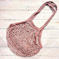 Miniatyrbild 5 av 5: Mesh Net Bag med lång axelrem, stretchbar, återanvändbar