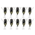 Miniatyrbillede 1 af 5: 10 Stk. Hårde Agn Cicada Saltvand Guld(Sort) Black