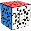 Miniatyrbilde 1 av 5: Gear Cube 3x3 Puslespill Kungfu Cube 3D Puslespill 3x3x3 Cube Puslespill Smoo