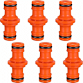 Miniatyrbillede 1 af 5: 6 stk. dobbelt haneslangekobling slangefittings til at forbinde haveslange