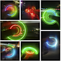 Miniatyrbild 3 av 5: 2 st LED-ljus Fidget Spinner - Kristallgrön, Ljus Fidget Finger