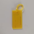 Miniatyrbillede 1 af 5: Gule 5-pak bagagemærker, bløde silikone-id-mærker til tasker og S