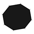 Miniatyrbild 1 av 5: Trampolinskydd Solskydd Trampolin Rivsäker för 8 Stolpar Rund Trampolin Svart Tak Trampolin Markis (14ft) 14ft