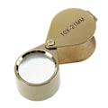 Miniatyrbillede 1 af 5: 10x forstørrelsesglas Juvelerøje Foldbar smykkelupe Loupe (gylden)..