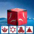 Miniatyrbilde 1 av 5: One Piece tredimensjonal magnetisk Rubiks kube (flammerød), A