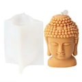 Miniatyrbillede 1 af 5: Avalokitesvara Buddha Hoved Silikoneform Aromaterapi Lys Gips DIY Epoxy Resin Støbeform Skrivebordsdekorationer 4