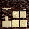 Miniatyrbild 1 av 5: Vit - Mooncake-form med 4 kakstämplar kakstämpel bakning