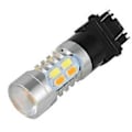 Miniatyrbild 5 av 5: 2X Högeffekts 3157 LED DRL Vit/Gul Switchback Blinkers Parkeringsljus 20-SMD-5730 Glödlampor Dubbel C