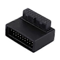 Miniatyrbild 1 av 5: Moderkortsanslutning USB3.0 19pin Hane till Hona Förlängningsadapter 90° Vinkelomvandlare Hane till Hona B