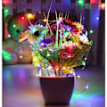 Pikkukuva 1 / 3: 2 x 10m LED-valosarja, jossa 100 LED-akkuajastintoiminto, w