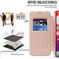 Miniatyrbild 5 av 5: Magnetiskt fodral med kortfack och RFID-skydd i läder för iPhone 16 Pro Max Style F