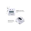 Miniatyrbild 4 av 5: Elektronisk timer DC12V 16A 17 program Programmerbar LCD-display（1
