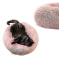 Miniatyrbilde 4 av 5: Vaskbar Beroligende Komfortabel Donut-stil Plysj Kjæledyr Katt Eller Hundeseng. XL 80cm. Rosa Pink XL