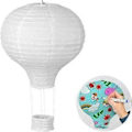 Miniatyrbillede 1 af 5: 6 stk. Lampion Papir Luftballon Lanterne Hvidt Papir Til Fødselsdagsdekoration, Bryllup, Fest (30 cm)