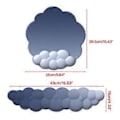 Miniatyrbild 3 av 5: Molnformad Handledsstöd Musmatta Halkfri Bas Färgglad PU Mjukt Memory Foam Smärtlindringsmatta för Gaming Musmatta rosrosa azurblå rose pink azure blue