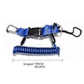 Miniatyrbilde 2 av 5: Undervannsdykking Scuba Snappy Coil Kamera Lys Lommelykt Lanyard Klips Spenne Stropp Rosa