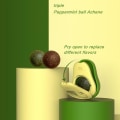Miniatyrbilde 4 av 5: Avocado Mint Ball Katteleke Kattunge Lek Slikk Snack X2pcs