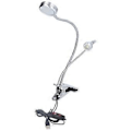 Miniatyrbilde 1 av 5: Klype Skrivebordslampe 10 Gir Justerbar LED Dobbel Hodet Svanehals Bordlampe Leselampe for Soverom