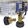 Miniatyrbillede 5 af 5: IBC Adapter S60x6 3/4 Havehane Ventil, Hurtig Tilslutningsudgang 20/25mm Regnvandsopsamlere Fitting, IBC Vandtank Adapter (3/4 Ca