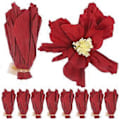 Miniatyrbillede 1 af 2: 10 stk. Kunstige Papirblomster Ornament Simulering Blomster Dekorative Blomster Fest Papirblomster Red