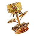 Miniatyrbild 2 av 2: 1 st Lotusformad Ljusstake Chic Legering Ljusstake Tempel Ljusstake (Gul)
