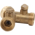 Miniatyrbillede 3 af 4: Y-formet vandslangeforbindelse - Fitting & afløbsrende - 3/4\"