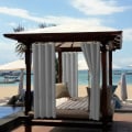 Miniatyrbilde 1 av 4: 2 stk Utendørs vanntette gardiner, pergola isolasjonsgardiner, utendørs
