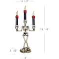 Miniatyrbilde 2 av 5: Triple LED Halloween-lys uten flamme og skjelettholdere