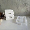 Miniatyrbild 5 av 5: Bokstavsformad Ljushållare Form Ljusstake Hållare Formar för Att Göra Ljushållare, DIY Resin Gjutning Silikonformar A