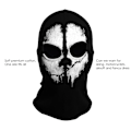 Pikkukuva 3 / 4: Ghost Mask - Balaclava moottoripyöräily Paintball Yksi koko Väri Bla