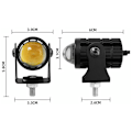 Miniatyrbilde 3 av 5: 2 stk. To-fargede Små Pistol Bil Motorsykkel LED Projektor Frontlys L