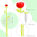 Miniatyrbillede 2 af 5: Blomsterpenne Roseformet Kuglepen Kreativ Flydende Sort 0,38mm