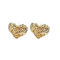 Miniatyrbillede 1 af 5: Stilfuld Hul Hjerte Halskæde Multifunktionel Flettet Kæde Smykker Ørestikker Legering Tekstur Mode Tilbehør til Piger earrings
