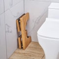 Miniatyrbillede 3 af 4: Bambus foldbar toiletstol - træ fysiologisk squat - toilet